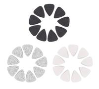 Pufei 10 Plettri morbidi in feltro per chitarra, mandolino, plettro, accessori (grigio)