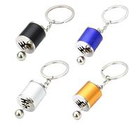 Pufei Portachiavi con leva del cambio manuale, modello di auto creativo, adatto per uomini e donne