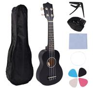 Pufei U-Kulele da 21 pollici U-Kulele-U-Kulele per principianti di tocco con borsa, cinturino, scelte e stringhe extra | Mini U-kulele portatile a 4 corde per adulti, adolescenti e bambini