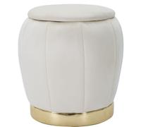 PUFF/CONTENITORE PARIS CREMA/GOLD