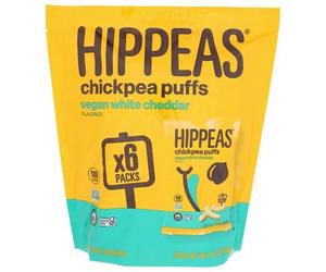 Puff Di Pollo Ceci Al Cheddar Bianco 0,8 Oz (Confezione Da 12) Di Hippeas