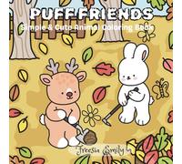Puff Friends: Simple & Cute Animal Coloring Book