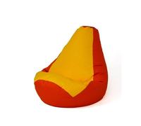 Puff GO GIFT Giallo Rosso 105 x 80 cm Pera