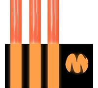 Puff HTV vinile a trasferimento termico, arancione, fosforescente in vinile HTV 3D, arancione neon luminoso ferro su vinile, arancione floccato a trasferimento termico, 3 fogli 30,5 x 25,4 cm