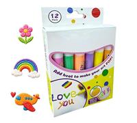 Puff Paint Markers - 12-Colors Water-Based Crafts Art Supplies Painting