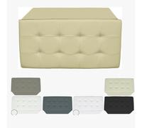 PUFF POUF CONTENITORE ECOPELLE PANCA BAULE IMBOTTITO TRAPUNTATO