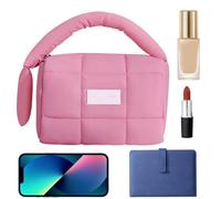 Puff Shape Organizer, Waterproof Makeup Bag, Large Capacity Cosmetic Pouch, Portable Toiletry Organizer, Women's Cosmetic Bag, Travel Makeup Organizer, Large Capacity Toiletry Bag for Travel