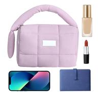 Puff Shape Organizer, Waterproof Makeup Bag, Large Capacity Cosmetic Pouch, Portable Toiletry Organizer, Women's Cosmetic Bag, Travel Makeup Organizer, Large Capacity Toiletry Bag for Travel