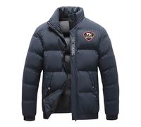 Puffer Jacket Uomo Is.le Of M.a.n T.T, Giacca da Leggera Trapuntata, Caldo Invernale Giubbotto, Moda(Dark Blue,S)