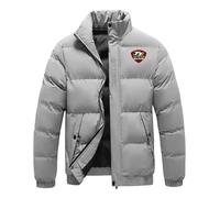 Puffer Jacket Uomo Is.le Of M.a.n T.T, Giacca da Leggera Trapuntata, Caldo Invernale Giubbotto, Moda(Grey,S)