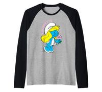 Puffetta da Ragazza con graziosi Fiori Queen Bee Love Classic Maglia con Maniche Raglan