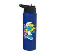 Puffetta Smurfette Felice Sorriso Amici Classico Cartone Animato 80s 90s Stainless Steel Insulated Water Bottle