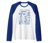 Puffetta Smurfette Love Story Valentines Classic Tokyo Street Maglia con Maniche Raglan