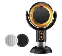 PuffHide Purifer Fan & Smoke Away Purificatore Ventilatore Portatile Nero Oro Angolo Regolabile Puff-Hide Purificatore Ventilatore, Da Tavolo Filtro Purificatore di fumo per RemovesOdor(Plug-ln)