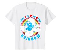 Puffi Arcobaleno Amore Romantico San Valentino Amico Classico BFF Maglietta