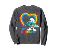 Puffi Arcobaleno Artistico Puffo Genio Creativo Senza Tempo Pop Felpa