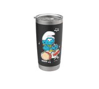 Puffi Armonia Musicale Genius Cartone Animato 80s 90s Retro Classico Bicchiere termico in acciaio inox doppia parete
