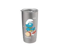 Puffi Armonia Musicale Genius Cartone Animato 80s 90s Retro Classico Bicchiere termico in acciaio inox doppia parete