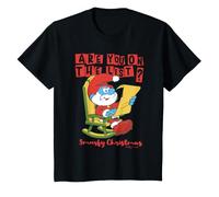 Puffi Bambini Puffi Natale Big Papa Puffo Bella Lista Retro Maglietta