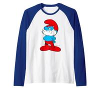 Puffi Grande Papa Saggio Vecchio Intelligente Genius Posa Classico Maestro Maglia con Maniche Raglan