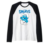 Puffi Jokey Puffo Happy Days Feeling Good Fun Retro Friends Maglia con Maniche Raglan