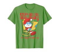 Puffi Natale Puffi Natale Big Papa Puffo Bella Lista Retro Maglietta