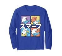 Puffi Papa Puffetta Pesante Brainy Classic Pose Tokyo Giappone Maglia a Manica