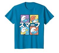 Puffi Papa Puffetta Pesante Posa Brainy Tokyo Giappone Bambini Maglietta