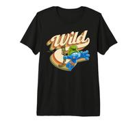 Puffi Pesante Puffo Selvaggio Giungla Avventura Tarzan Amazon Retro Maglietta Premium