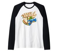 Puffi Pesante Puffo Selvaggio Giungla Avventura Tarzan Retro Amazon Maglia con Maniche Raglan