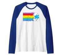 Puffi Rainbow Adventure Outdoor Explorer Retro Fun Memories Maglia con Maniche Raglan