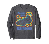 Puffi Rainbow Dreams Happy Nap Sleepy Puffo Retro Daydream Maglia a Manica