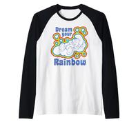 Puffi Rainbow Dreams Happy Nap Sleepy Puffo Retro Daydream Maglia con Maniche Raglan