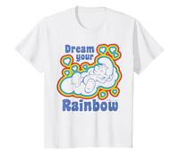 Puffi Rainbow Dreams Happy Nap Sleepy Puffo Retro Daydream Maglietta