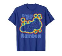 Puffi Rainbow Dreams Happy Nap Sleepy Retro Puffo Daydream Maglietta