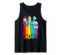 Puffi Rainbow Team Colors Crazy Friends Party BFF Classico Canotta