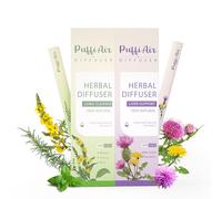 PUFFIAIR Set di diffusori di verbasco naturale e cardo mariano, bilancia interna, 600 applicazioni per bastoncino