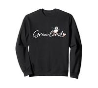 Puffin della Groenlandia con Bandiera del Cuore - Carino Souvenir Artico Felpa