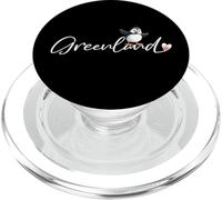 Puffin della Groenlandia con bandiera del cuore - Carino souvenir artico PopSockets PopGrip per MagSafe