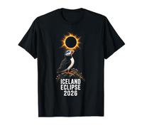 Puffin Islanda Total Solar Eclipse 2026 Maglietta