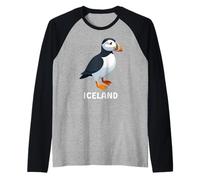 Puffin Muffin Seabird Cute Atlantic Puffin Maglia con Maniche Raglan