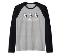 Puffin Watcher Bird Lover Ornithologist Biologist Maglia con Maniche Raglan