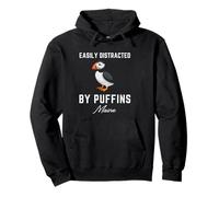 Puffins in Coastal Maine - Top, T-Shirt e Accessori Felpa con Cappuccio