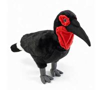 PuffPurrs Bucorvo Meridionale Peluche Realistico - Uccello africano 46 cm per amanti della natura e degli animali