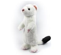 PuffPurrs Donnola a coda corta Peluche - Figura realistica ed educativa di un ermellino - Perfetta per gli appassionati di fauna selvatica - 23CM/9IN