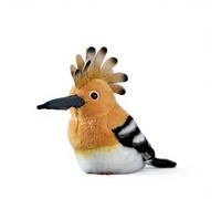 PuffPurrs Peluche Réaliste d’Upupa Eurasienne, Crête de Plumes Réaliste, Cadeau Mignon d’Upupa Commune Porte-Clés, 15cm