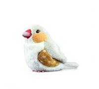 PuffPurrs Peluche Réaliste de Lonchura à Poitrine Écailleuse, Dessous Blancs Réalistes avec Marques, Cadeau Mignon de Lonchura Tachetée Porte-Clés, 15cm
