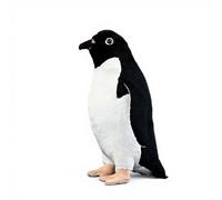 PuffPurrs Peluche Réaliste de Pingouin Adélie, Anneau Blanc Réaliste autour des Yeux, Cadeau Mignon de Pygoscelis Adeliae Coussin, 30cm