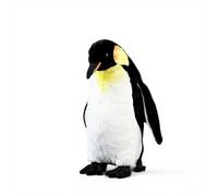 PuffPurrs Peluche Réaliste de Pingouin Empereur, Tache Jaune-Orange Réaliste au Cou, Cadeau Mignon de Grand Pingouin Coussin, 30cm