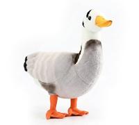 PuffPurrs Peluche Realistico Oca Indiana - Uccello Migratore 33 cm, Peluche Oca Selvatica
